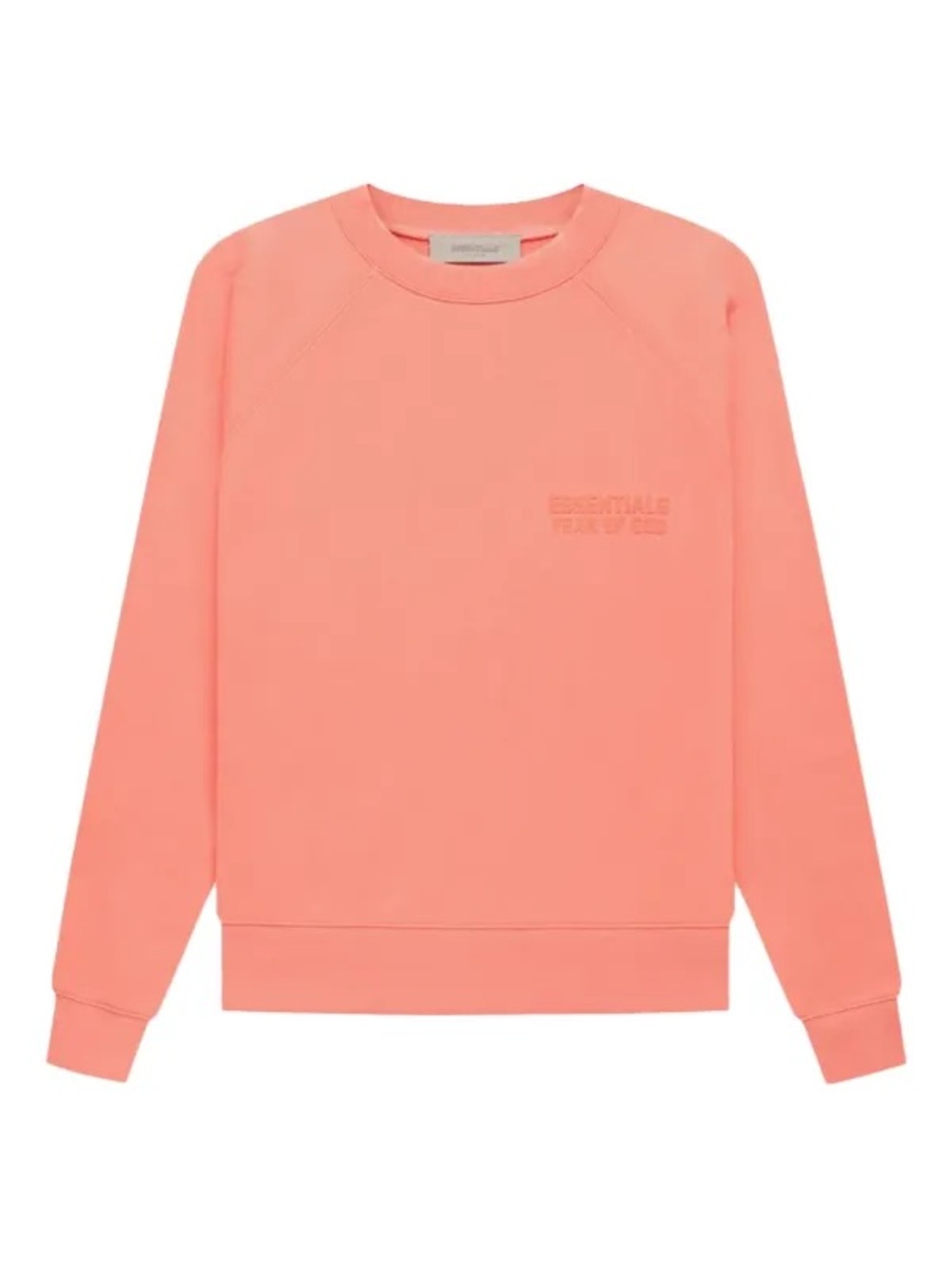 Fear of God Coral Pink Crewneck Sweatshirt - Women's